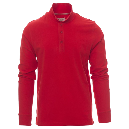 Long sleeve polo t-shirt PAYPER FLORENCE RED
