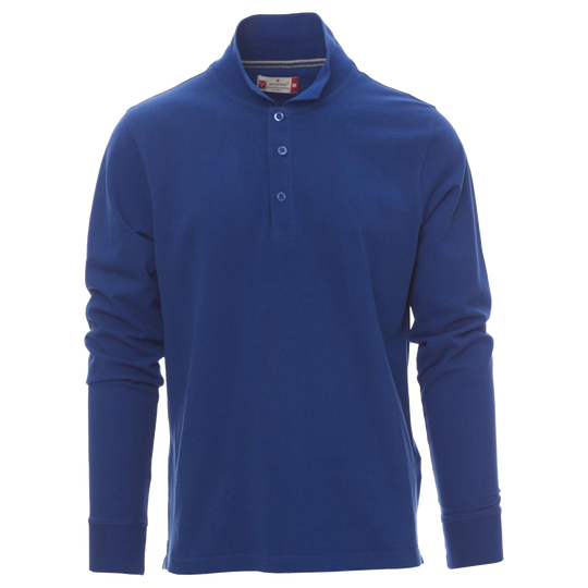 Long sleeve polo t-shirt PAYPER FLORENCE ROYAL BLUE
