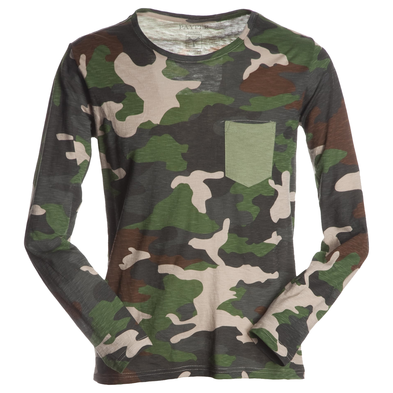 Long sleeve t-shirt PAYPER LIVING CAMOUFLAGE