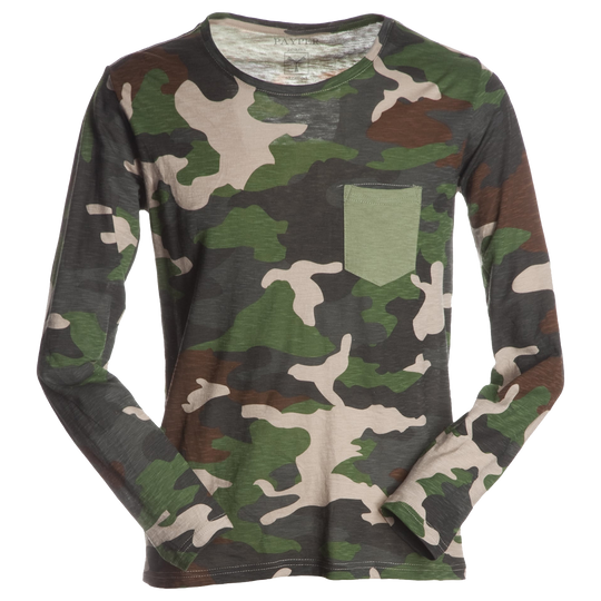 Long sleeve t-shirt PAYPER LIVING CAMOUFLAGE
