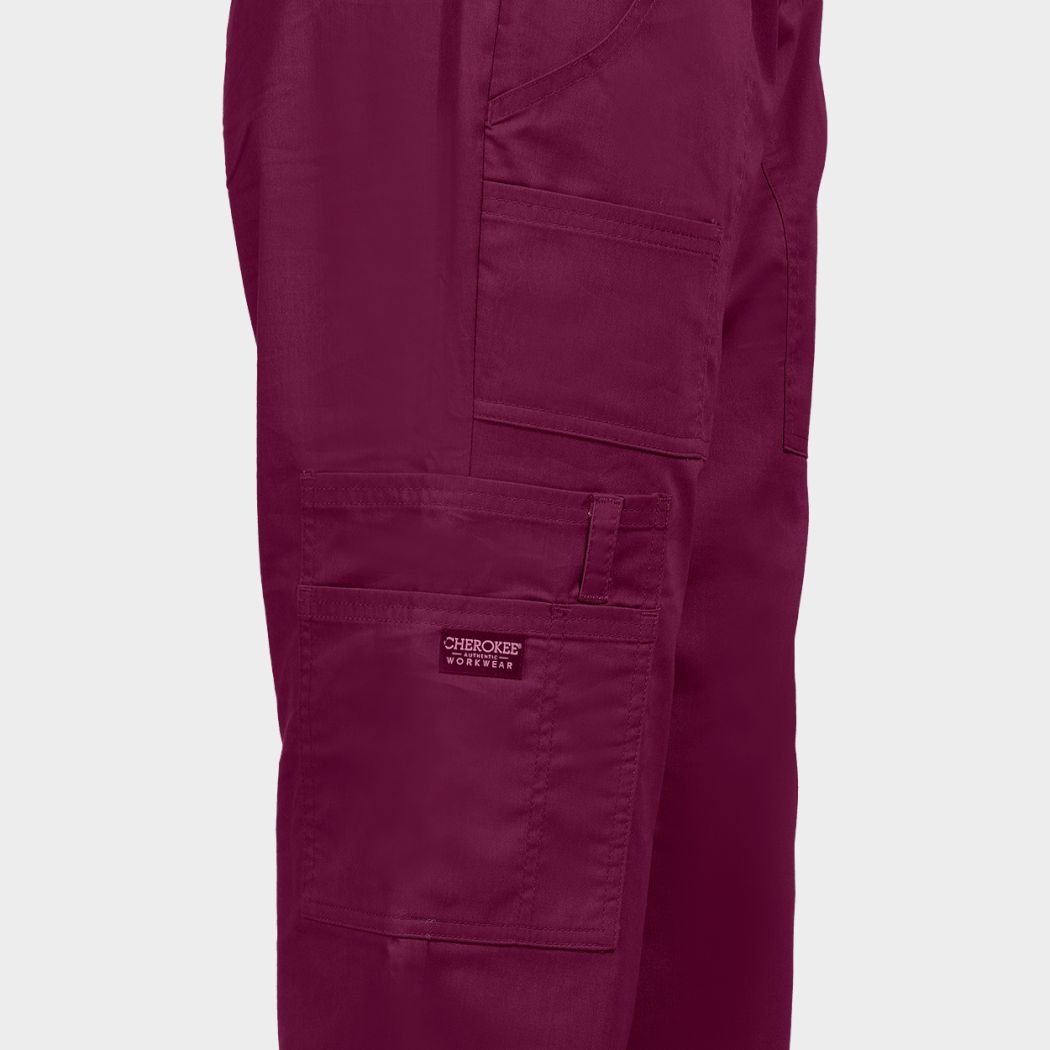 Medical trousers CHEROKEE MR CARGO BORDEAUX WWE4005 - 5