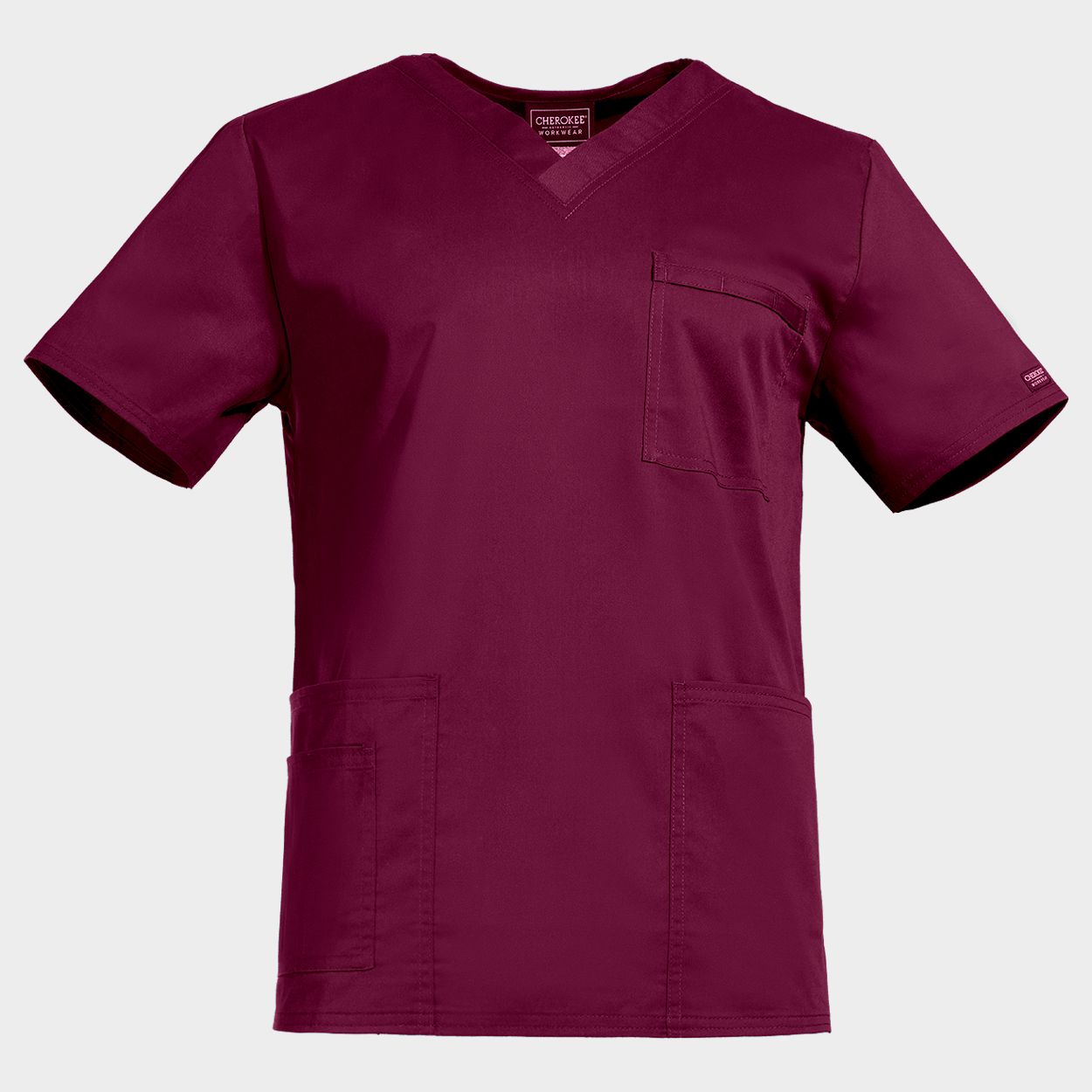Medical tunic CHEROKEE V-NECK BORDEAUX WWE4725 - 1