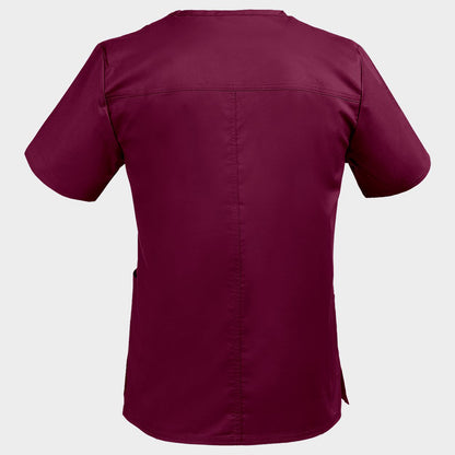 Medical tunic CHEROKEE V-NECK BORDEAUX WWE4725 - 2