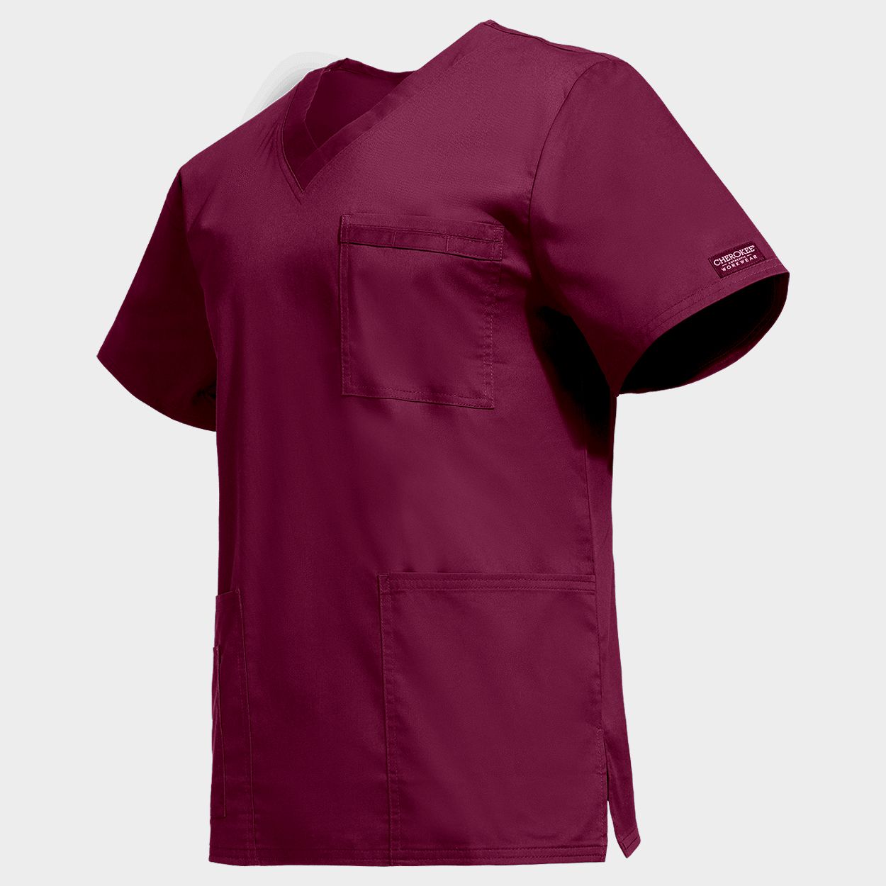 Medical tunic CHEROKEE V-NECK BORDEAUX WWE4725 - 3