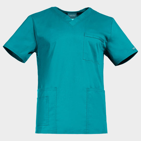 Medical tunic CHEROKEE V-NECK LIGHT PETROL WWE4725 - 1