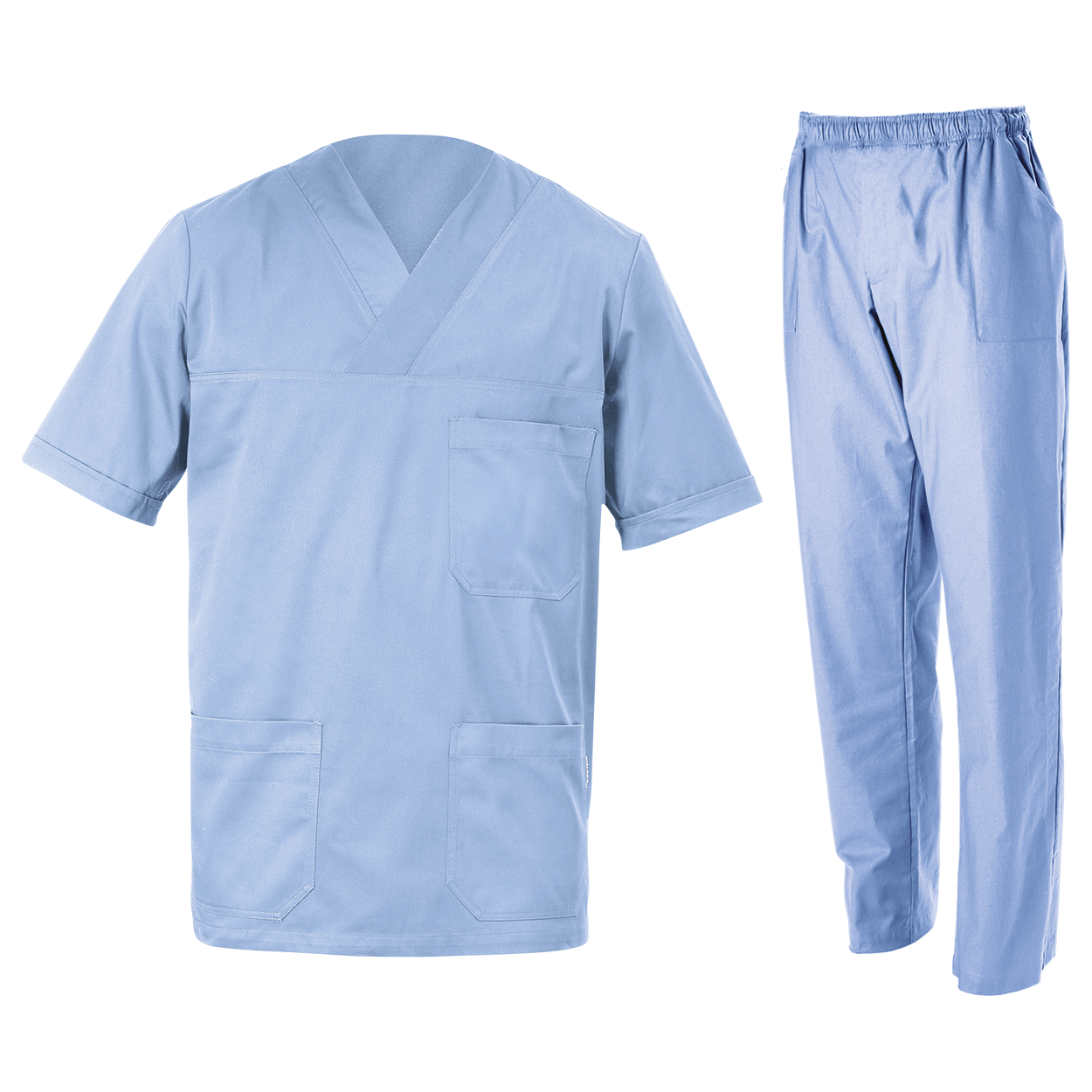 Medical tunic with pants M3 LIGHT BLUE - 1