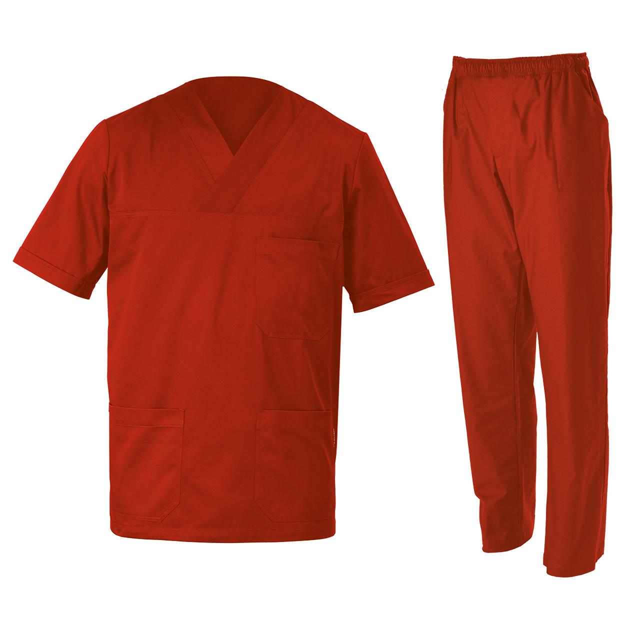 Medical tunic with pants M3 RED - 1