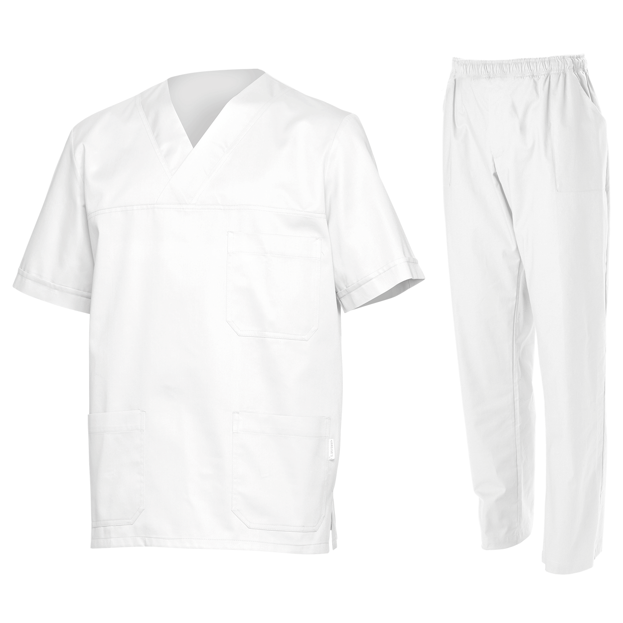 Medical tunic with pants M3 WHITE - 1