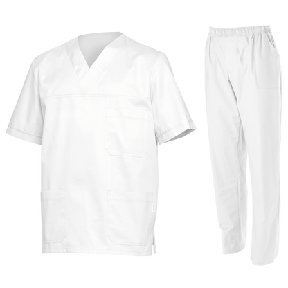 Medical tunic with pants M3 WHITE - 1