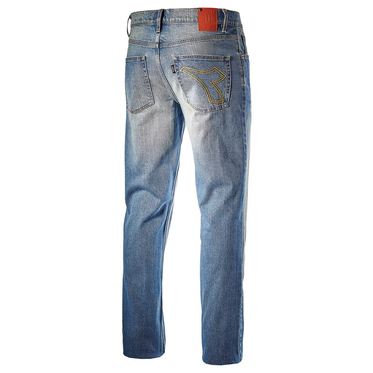 Pantaloni denim pentru bărbați DIADORA PANT STONE 5PKT ALBASTRU - 2