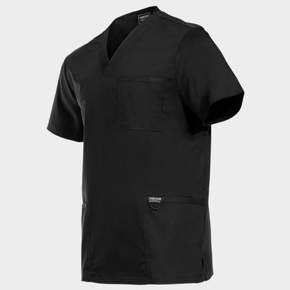 Men's medical tunic CHEROKEE V-NECK BLACK WWE670 - 3