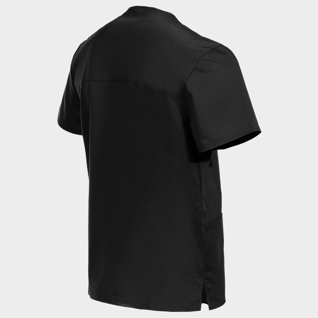 Men's medical tunic CHEROKEE V-NECK BLACK WWE670 - 4