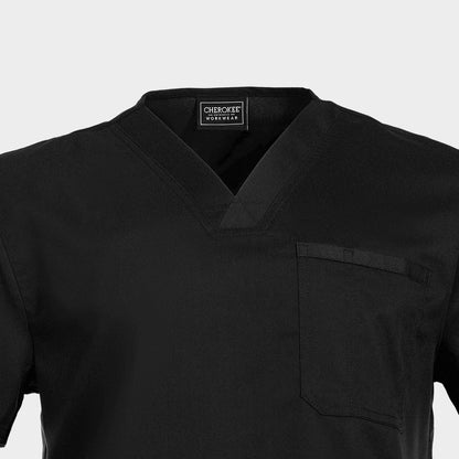 Men's medical tunic CHEROKEE V-NECK BLACK WWE670 - 6