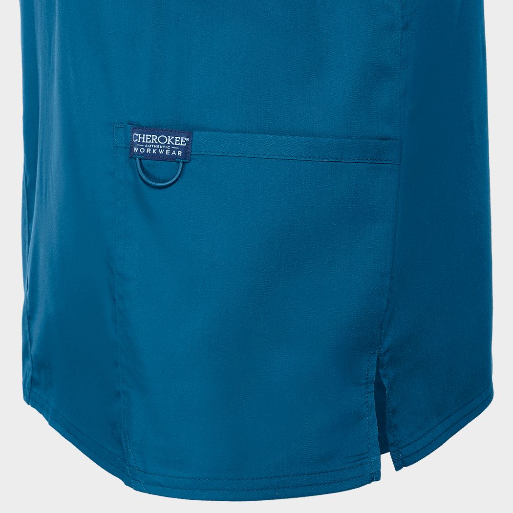 Tunică medicală de bărbat CHEROKEE V-NECK CARIBBEAN BLUE WWE670 - 7