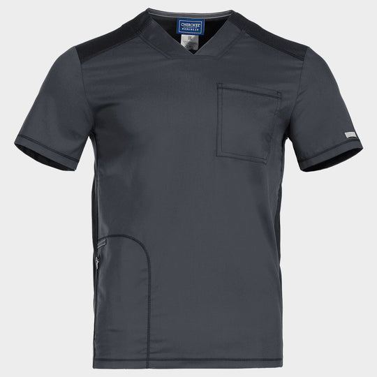 Мъжка медицинска туника CHEROKEE V-NECK GREY WWE603 - 1