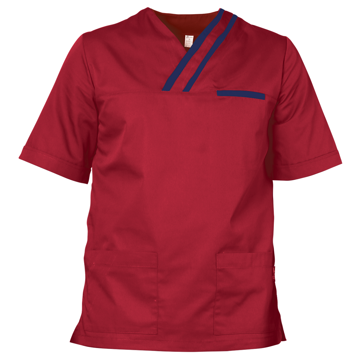 Tunică medicală pentru bărbați OLIVER DARK ROȘU/ALBASTRU MARIN