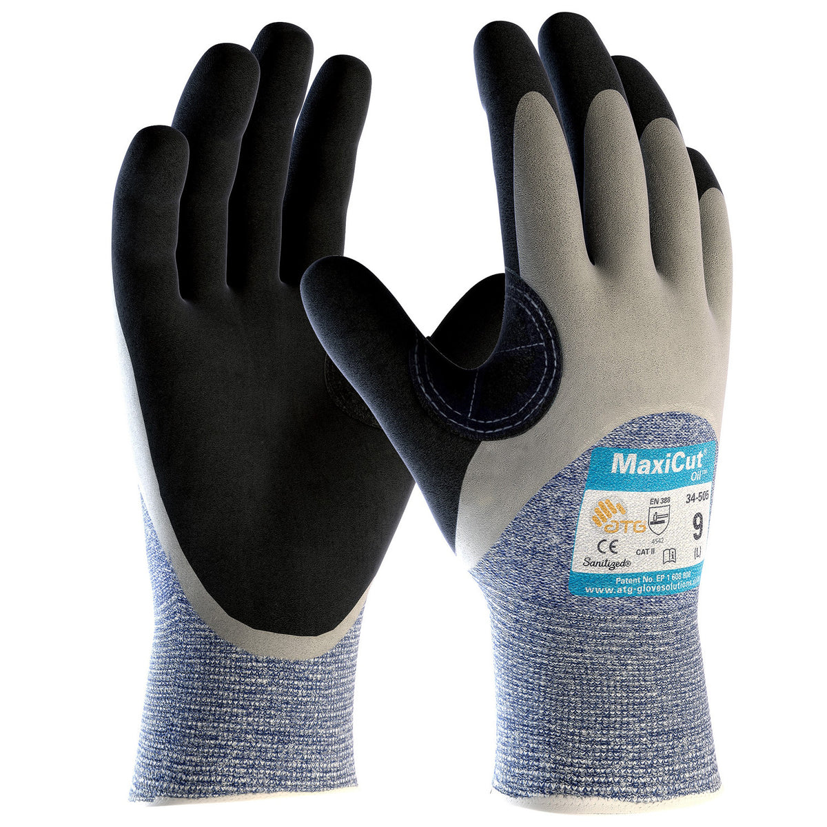 Nitrile dipped gloves ATG MAXICUT OIL