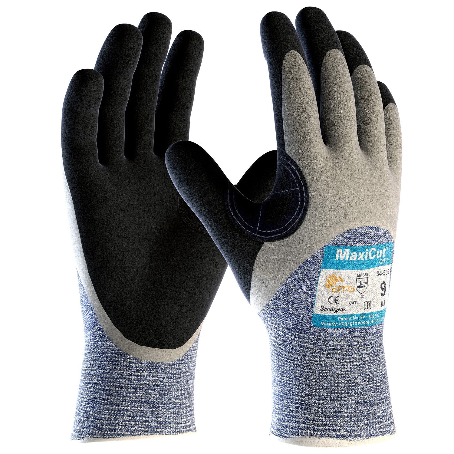 Nitrile dipped gloves ATG MAXICUT OIL