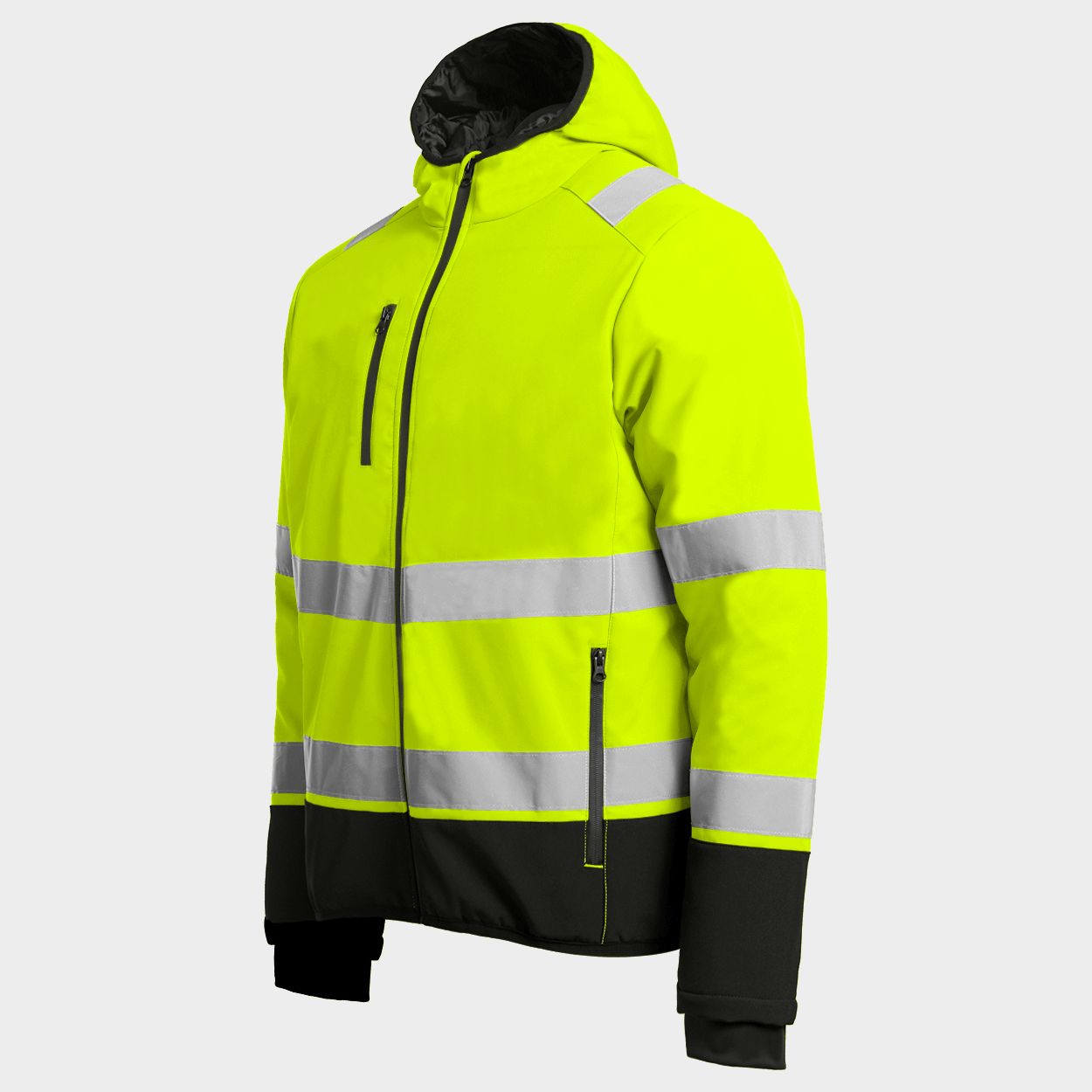 Jachetă de lucru căptușită REEF PAD HV SOFTSHELL YELLOW - 3