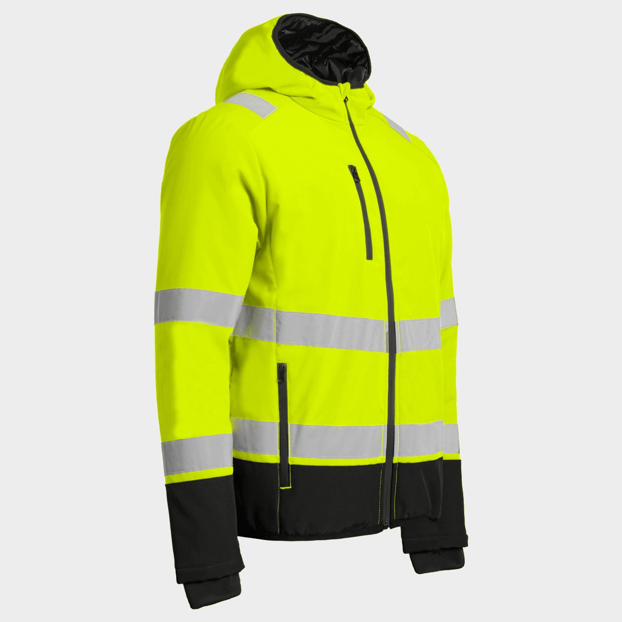 Jachetă de lucru căptușită REEF PAD HV SOFTSHELL YELLOW - 4