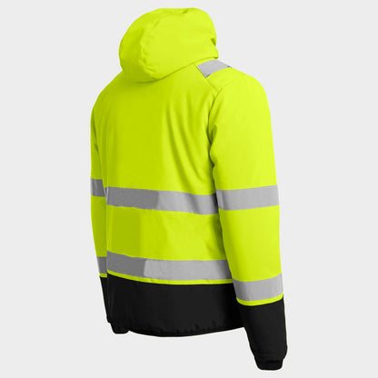 Jachetă de lucru căptușită REEF PAD HV SOFTSHELL YELLOW - 5