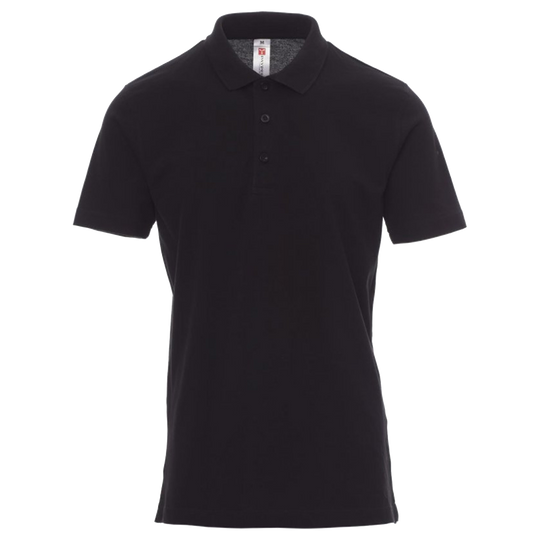 Тениска с яка PAYPER ROME BLACK