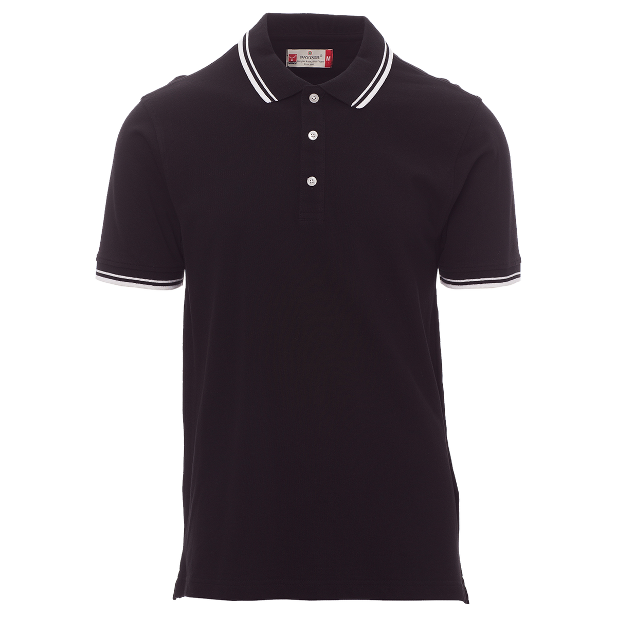 Тениска с яка PAYPER SKIPPER BLACK