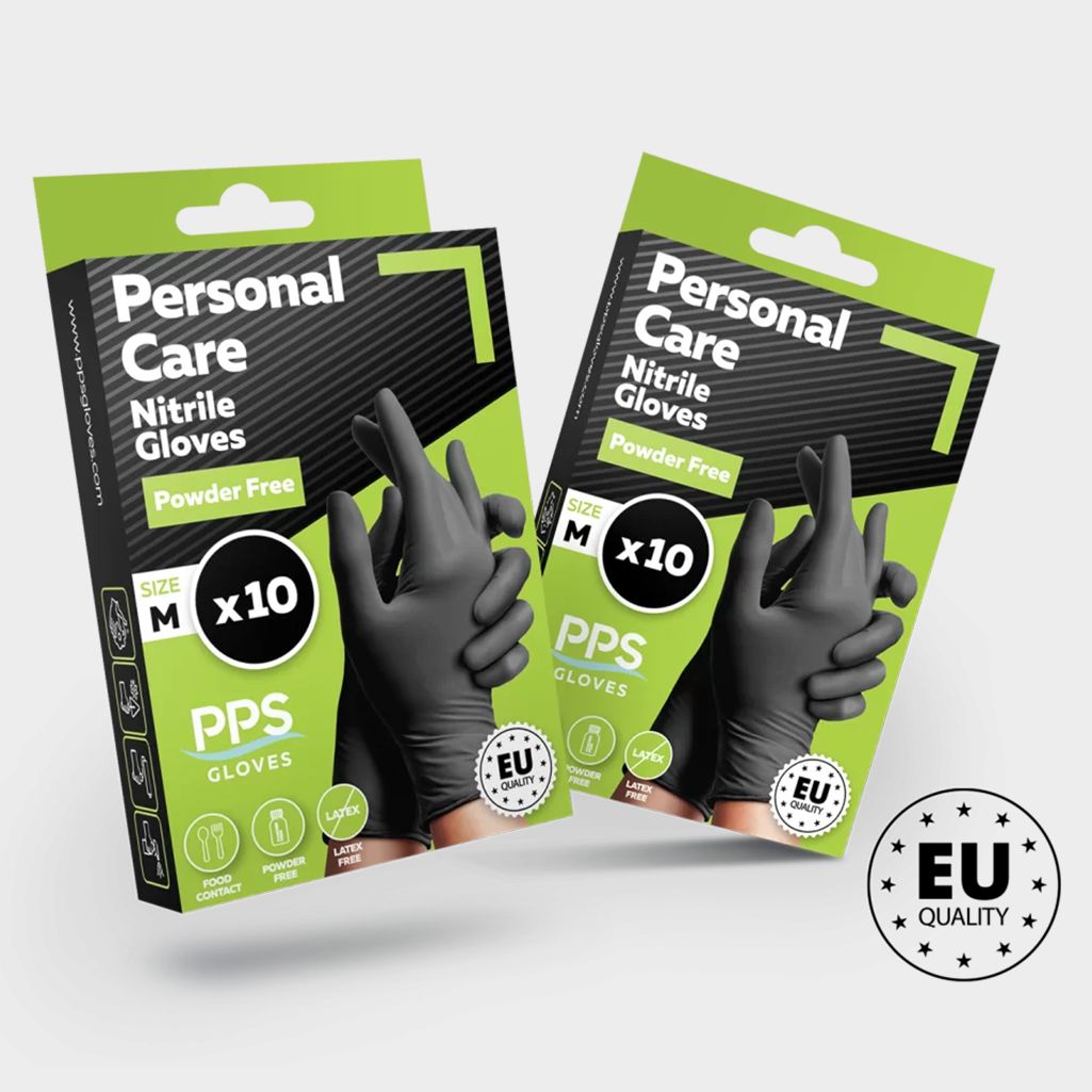 Powder-free nitrile gloves PPS PERSONAL CARE PF BLACK