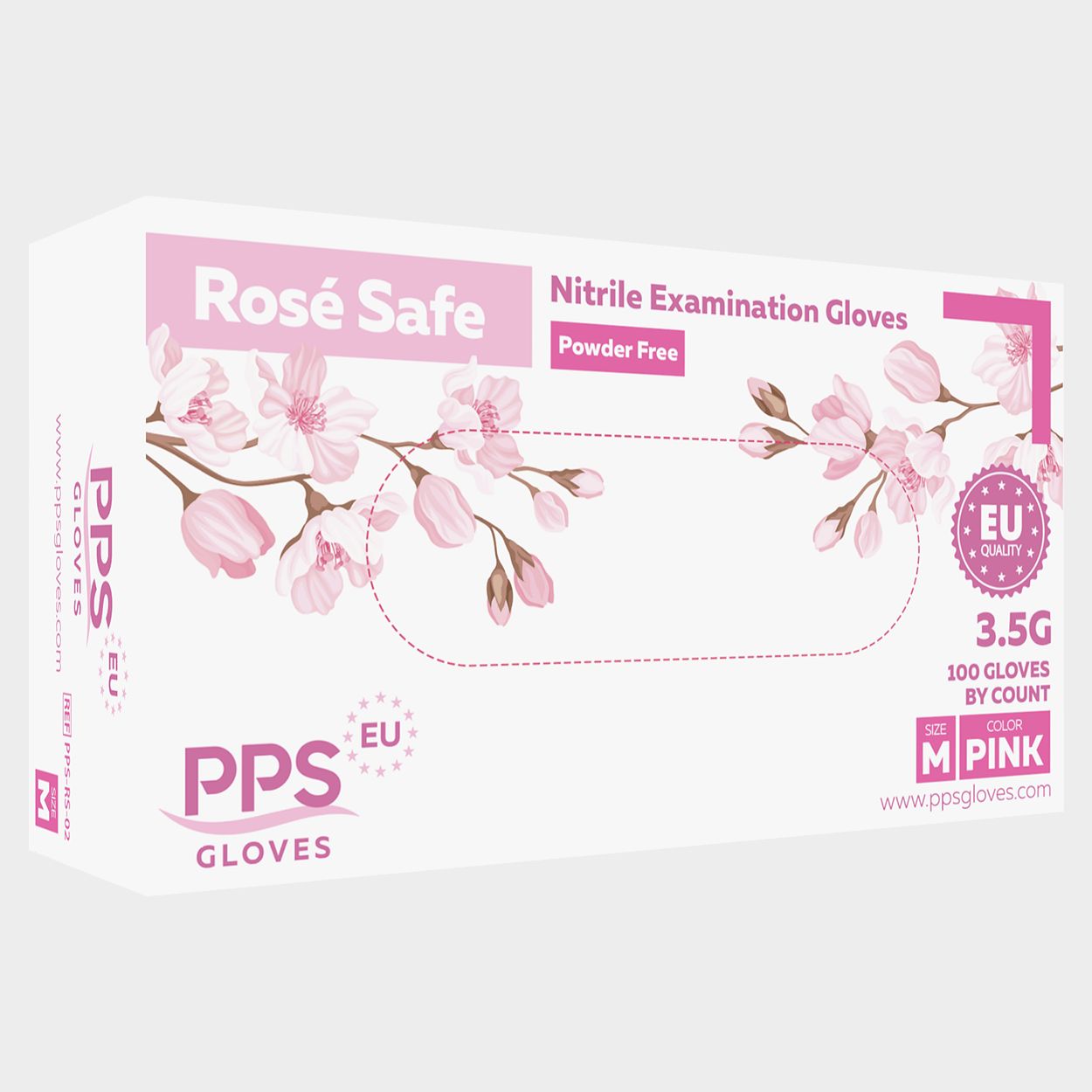 Powder-free nitrile gloves PPS ROSE SAFE PF - 2