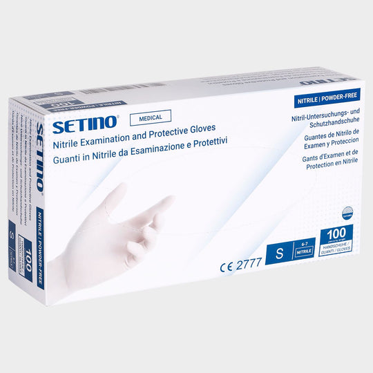 Powder-free nitrile gloves SETINO NITRILE WHITE - 1