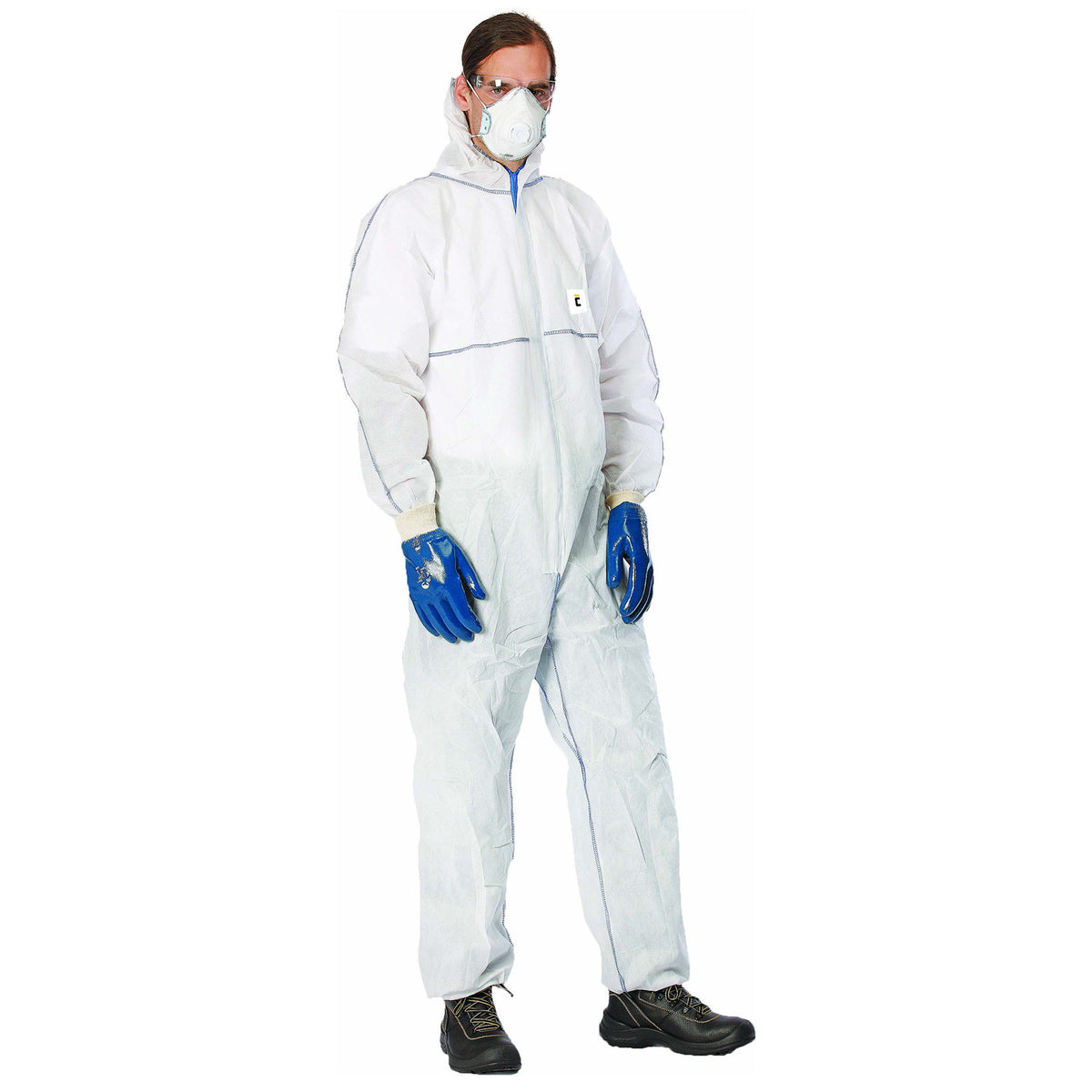 Защитен гащеризон с качулка CHEMSAFE MS1