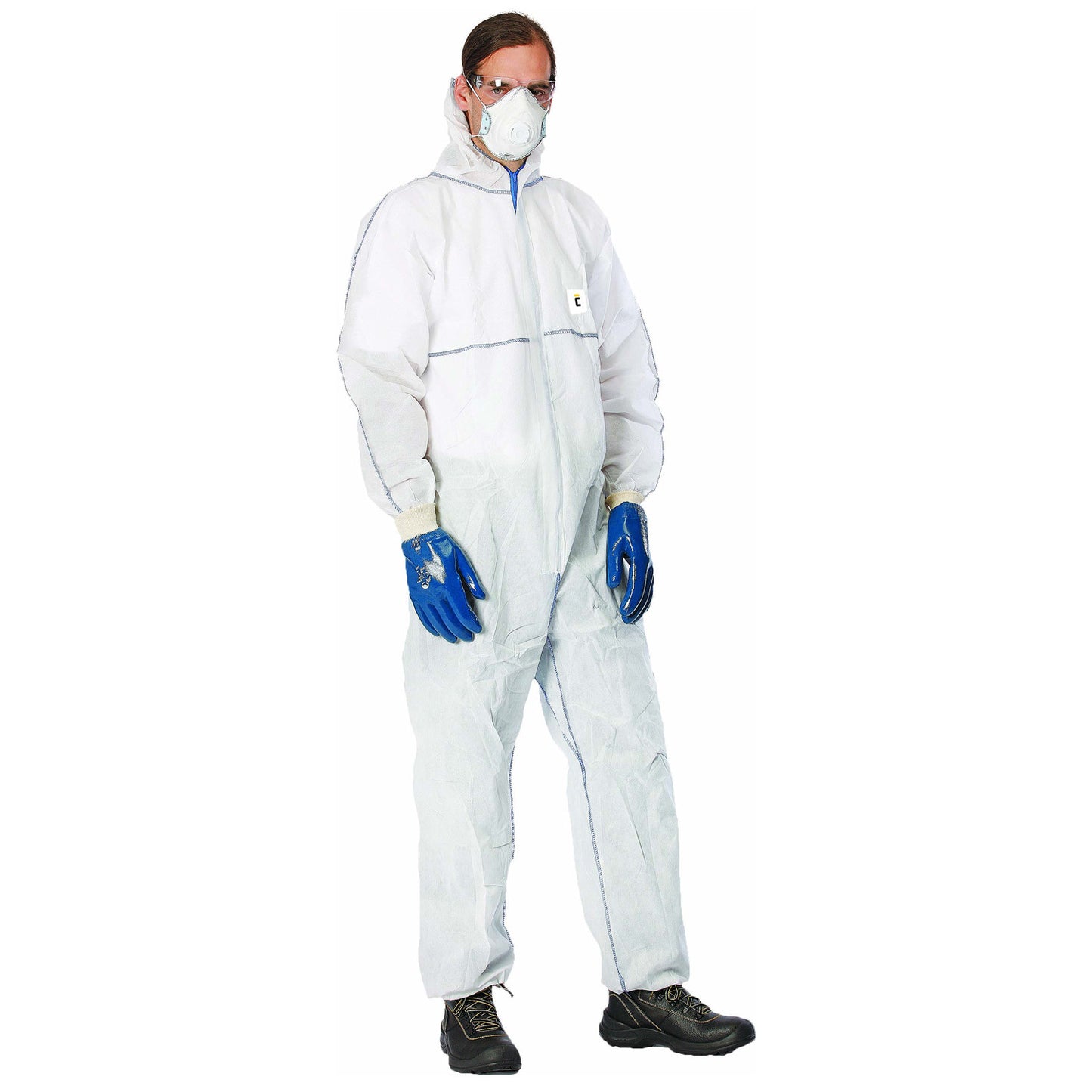 Защитен гащеризон с качулка CHEMSAFE MS1