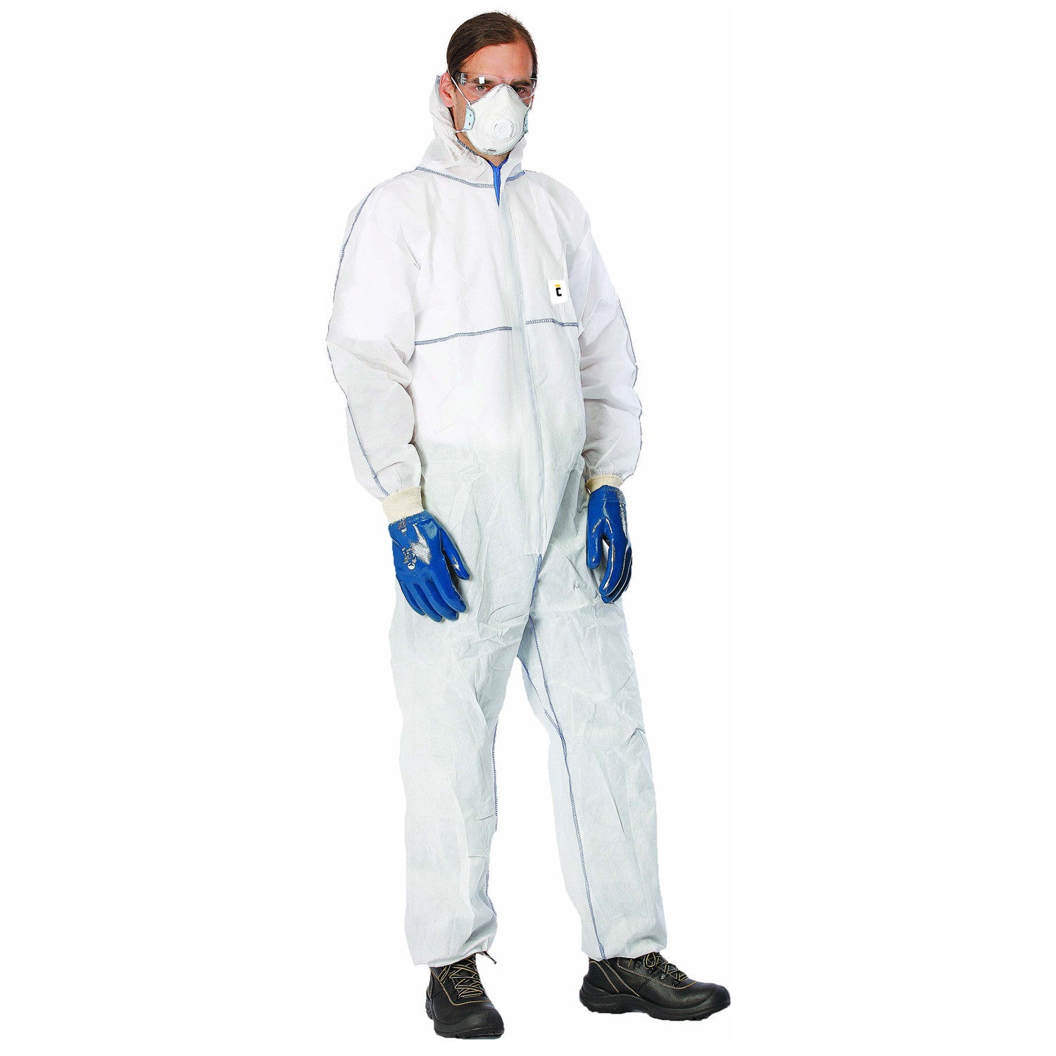 Защитен гащеризон с качулка CHEMSAFE MS1