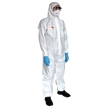Protective hooded coverall COVERALL WHITE TYPE 5, 6