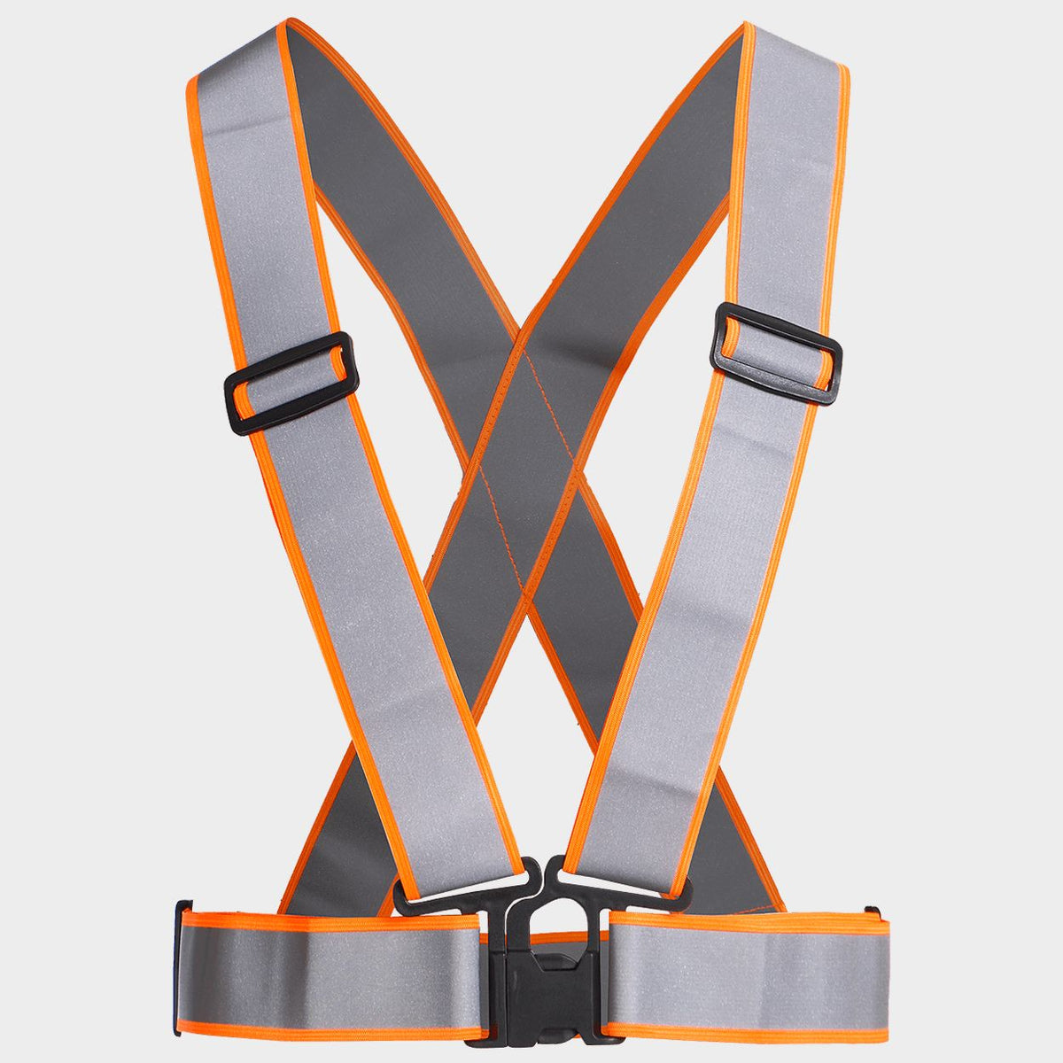 Светлоотразителен колан тип сбруя STENSO REFLECTIVE ELASTIC 2.0 HV ORANGE - 1
