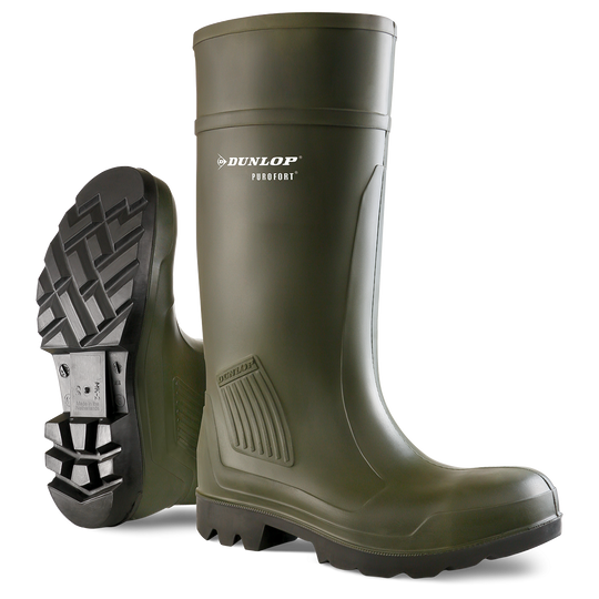 DUNLOP PUROFORT PROFESSIONAL 04 FO CI SRA  Ботуши зелени/черни D460933