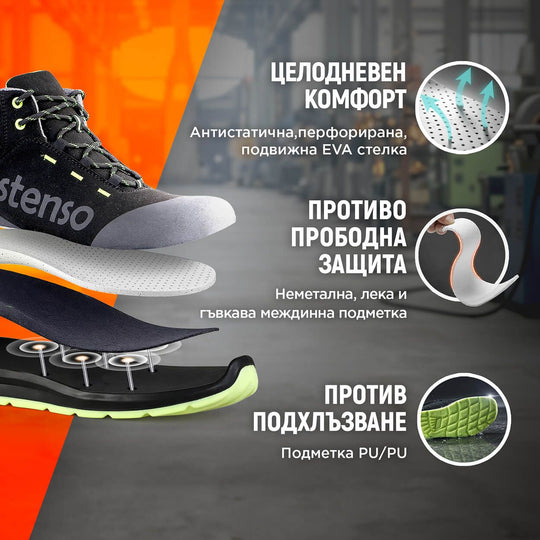 Работни обувки JETT GREEN ANKLE MF S3 - 2