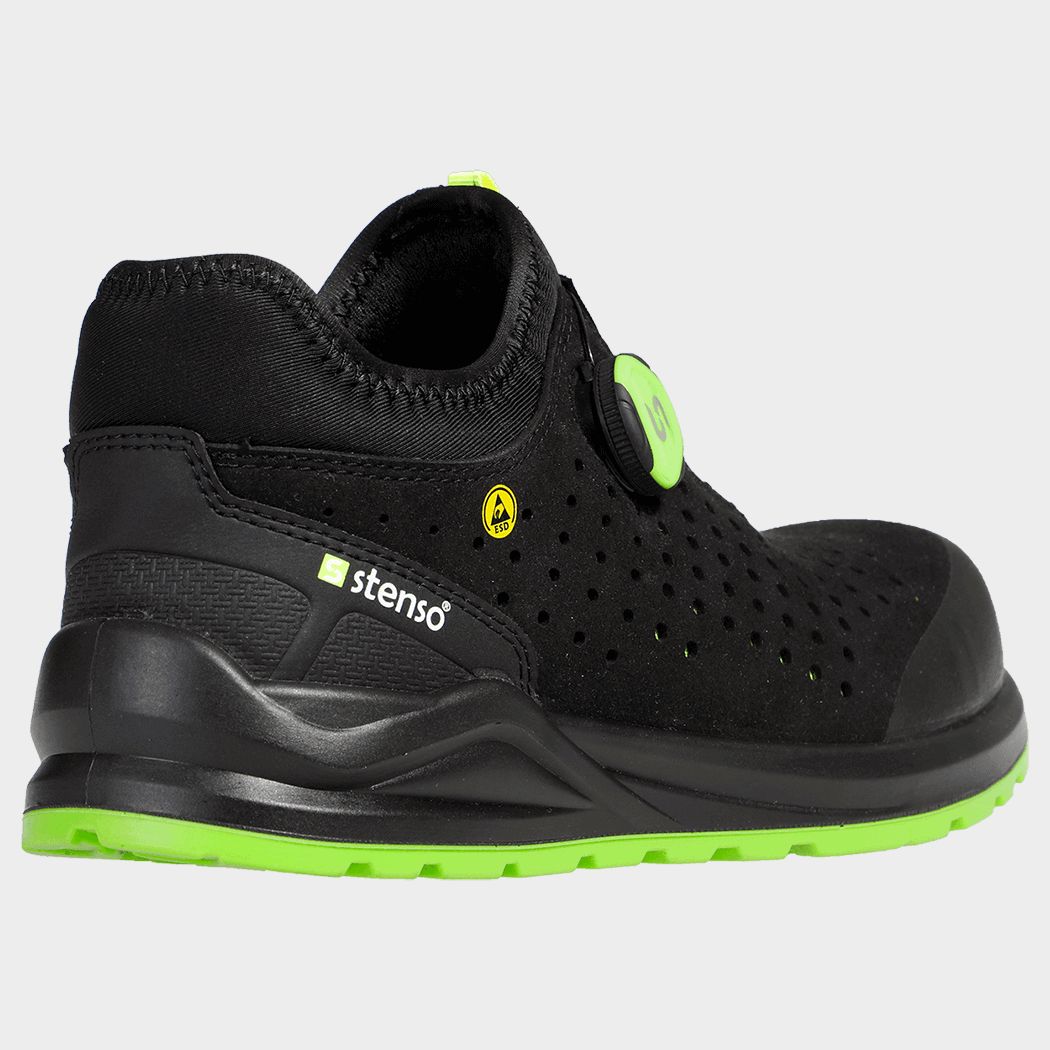 Pantofi de siguranță JETT S1PS ESD NEGRU/VERDE - 3