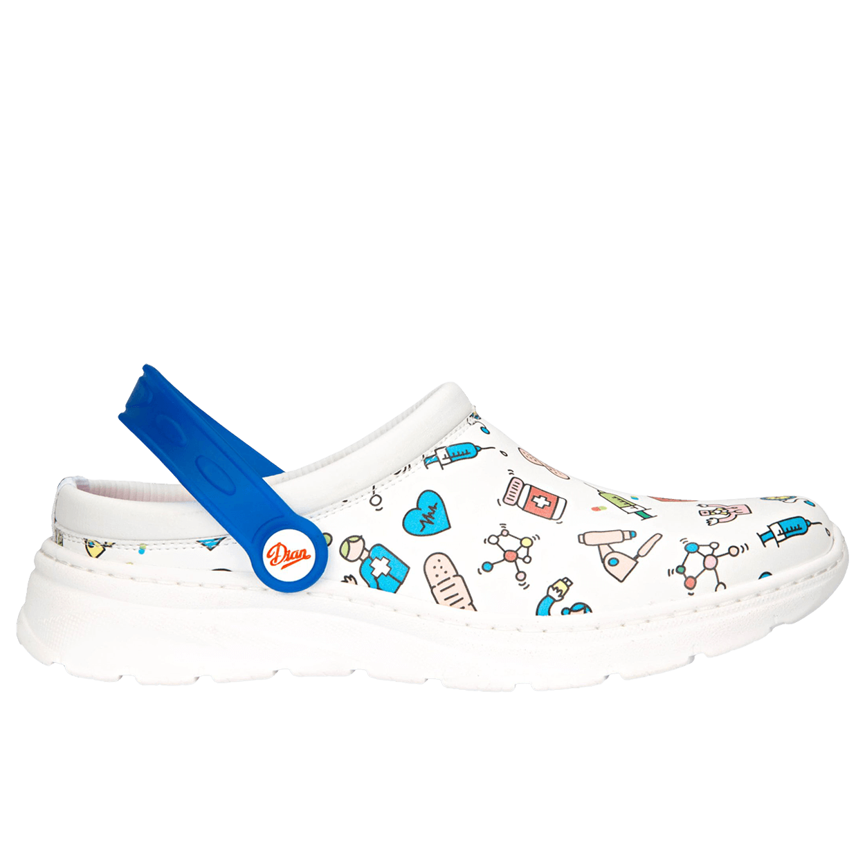 Sanitary clog DIAN JAVEA BLANCO ESTAMPADO OB E A FO SRC - 1