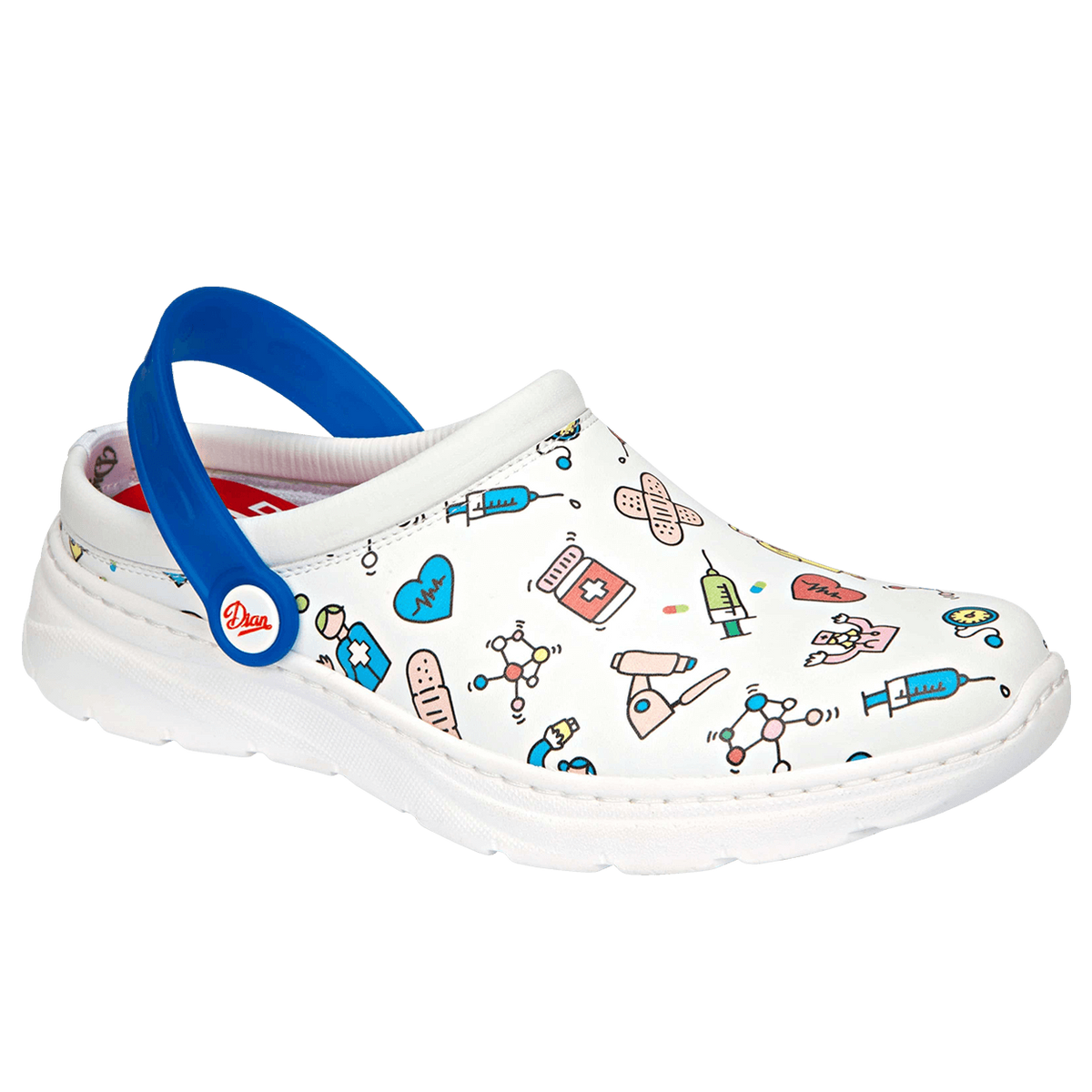 Sanitary clog DIAN JAVEA BLANCO ESTAMPADO OB E A FO SRC - 2