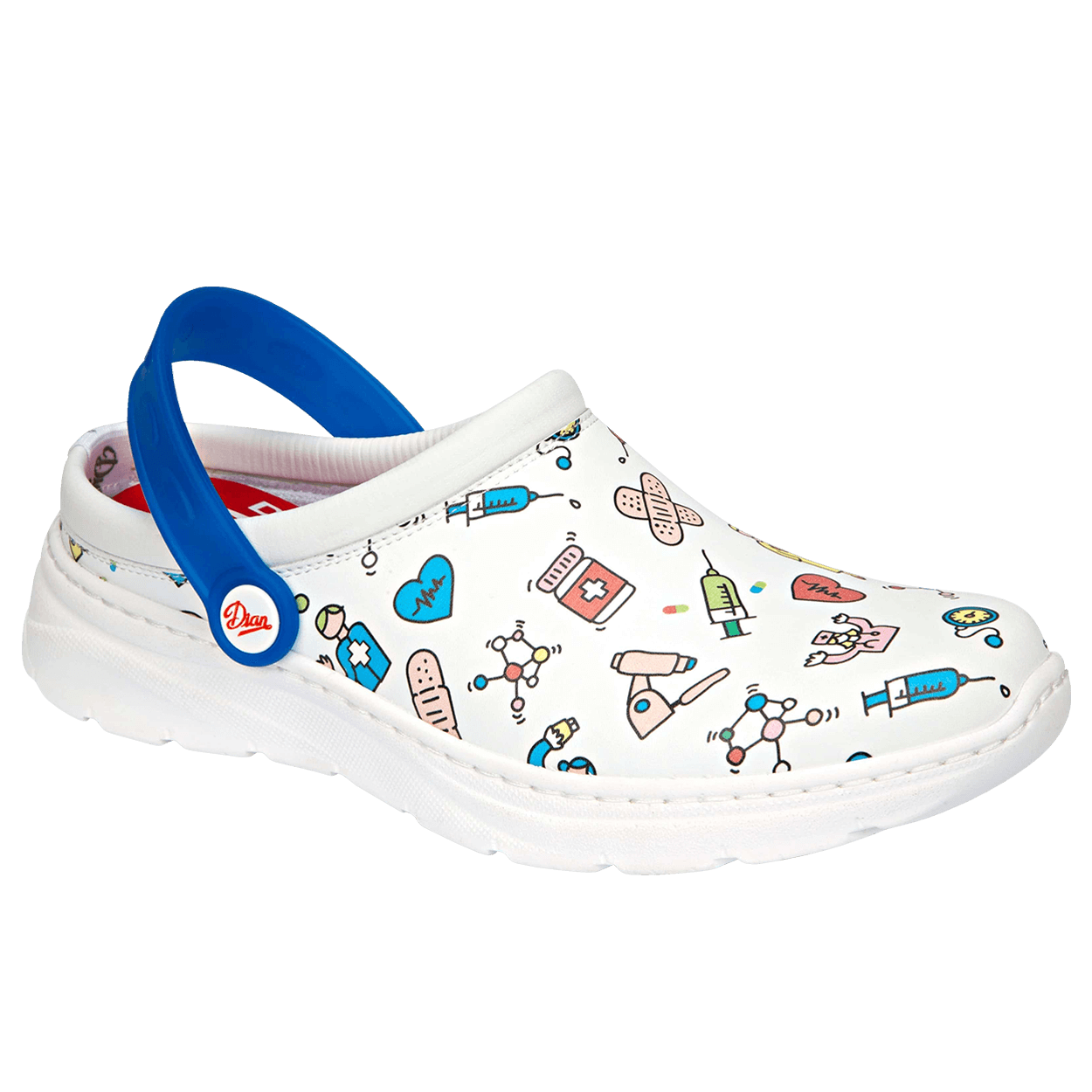 Sanitary clog DIAN JAVEA BLANCO ESTAMPADO OB E A FO SRC - 2