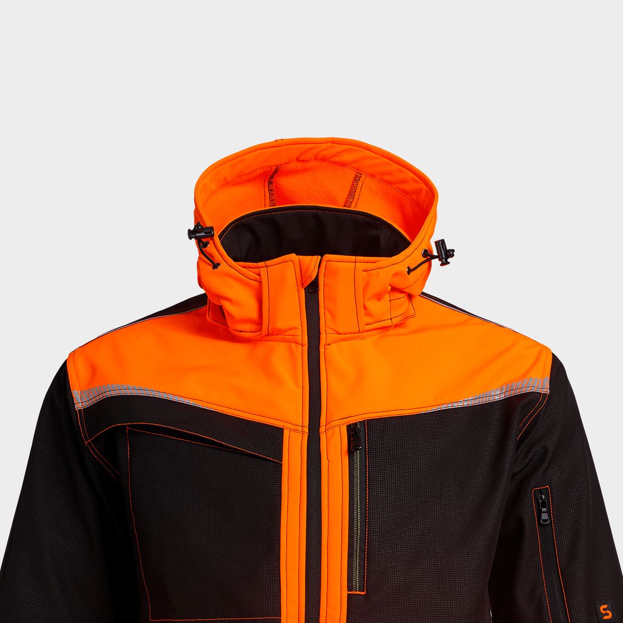 Softshell μπουφάν PRISMA 2.0 HV ORANGE/BLACK - 5