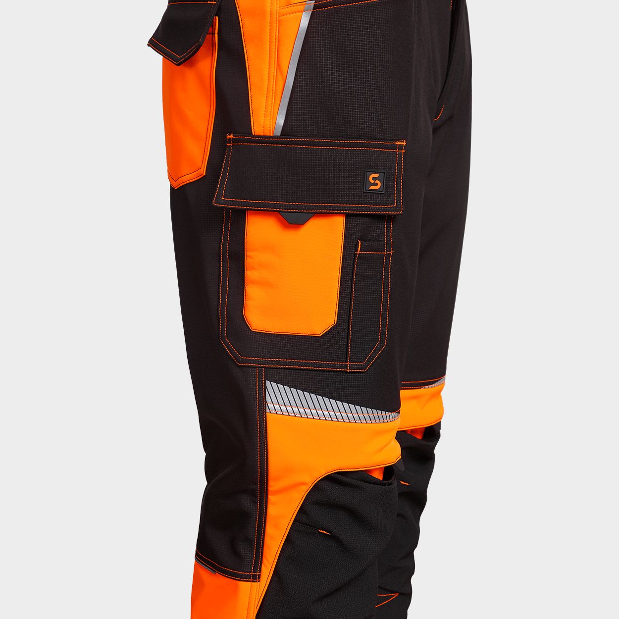 Софтшел панталон PRISMA 2.0 HV ORANGE/BLACK - 6