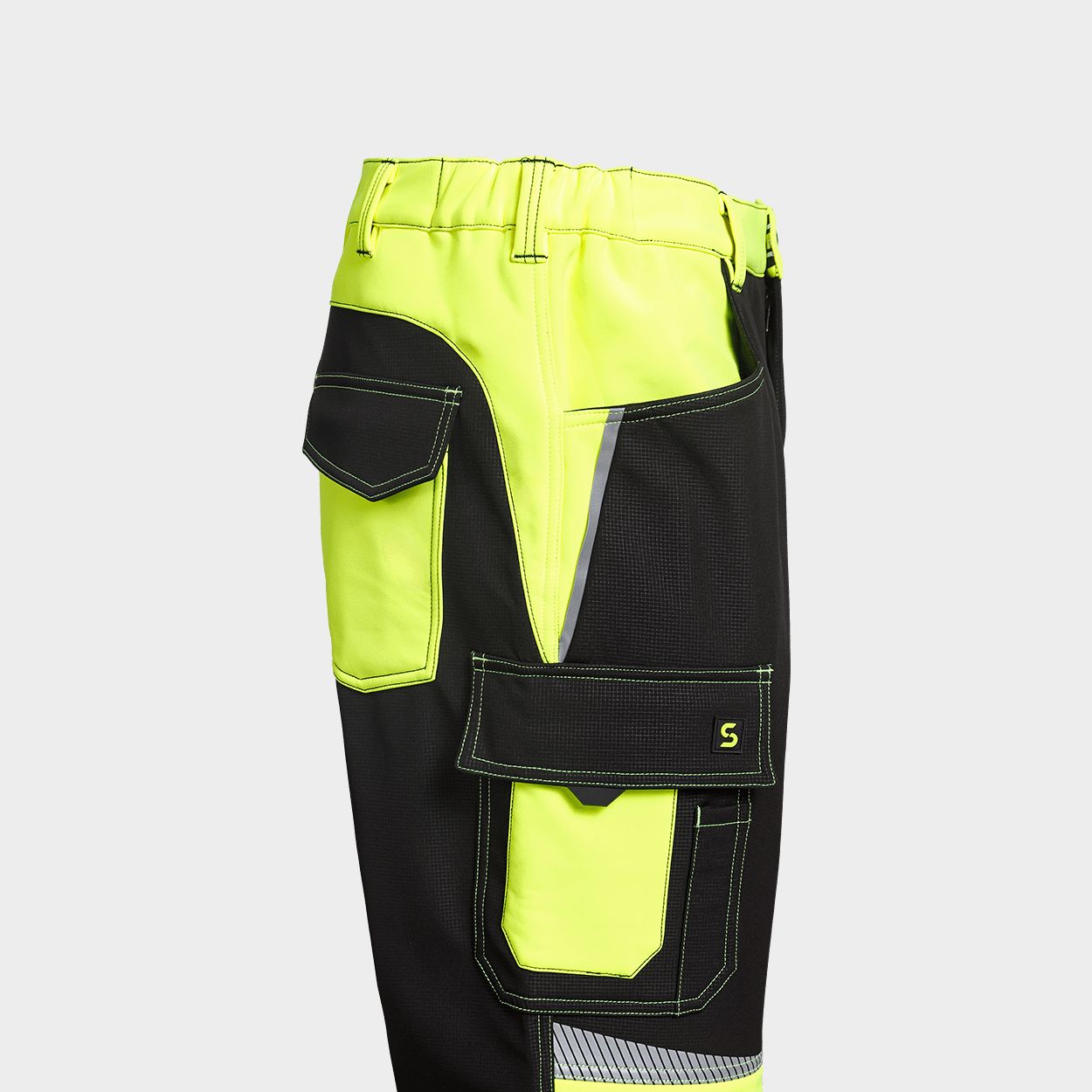 Pantaloni softshell PRISMA 2.0 HV YELLOW/BLACK - 7