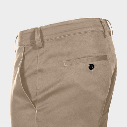 Sports-elegant trousers STENSO CHINO LIGHT BEIGE - 4
