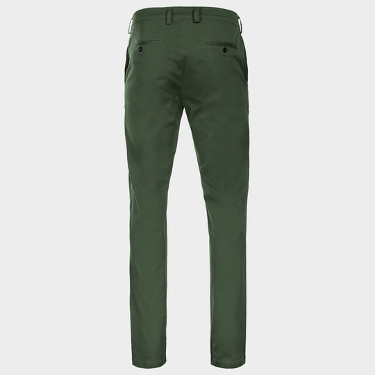 Спортно-елегантен панталон STENSO CHINO LIGHT DARK GREEN - 2
