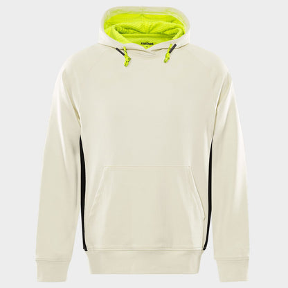 Суитшърт FRISTADS HOODED STRETCH WHITE - 1