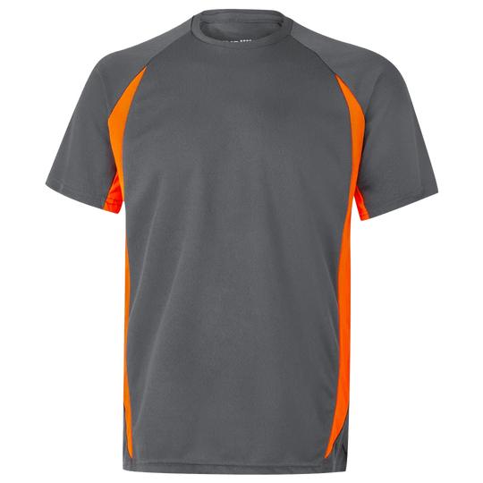 T-Shirt VELILLA GREY/ORANGE - 1