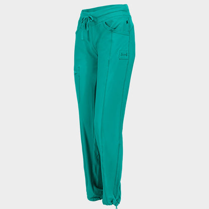 Pantaloni medicali pentru femei CHEROKEE PETROL DESCHIS CKE1123A - 4