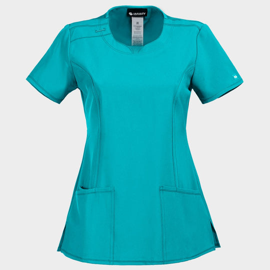Women's medical tunic CHEROKEE ROUD LIGHT PETROL CKE2624A - 1